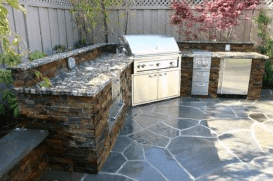 Corner BBQ Island