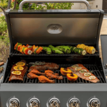 Gas Grill with Side Burner