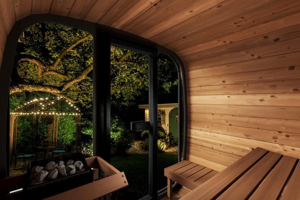 Interior SaunaLife Cube Sauna Kit