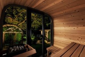 Interior SaunaLife Cube Sauna Kit
