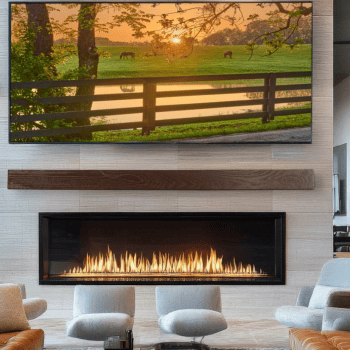 Linear Fireplace