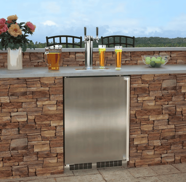Outdoor Kitchen Island with Kegerator