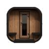 SaunaLife CL12G Outdoor Cube Sauna Front View