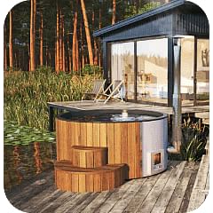 SaunaLife Wood Fire Hot Tub Wood