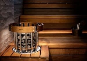 Harvia Electric Heater in Bench