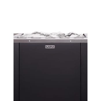 Narvi 30/50 Wood-Burning Sauna Stove, Up to 50kW Front View