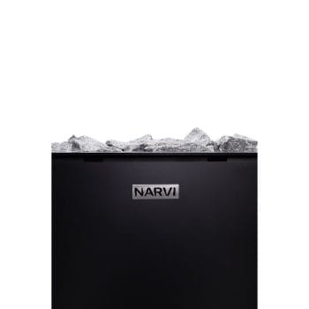 Narvi NC Black Wood-Burning Sauna Stove, Up to 17kW From The Front