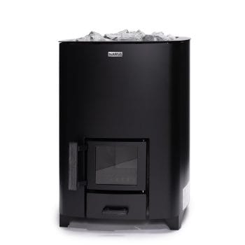 Narvi NC Black Wood-Burning Sauna Stove, Up to 17kW