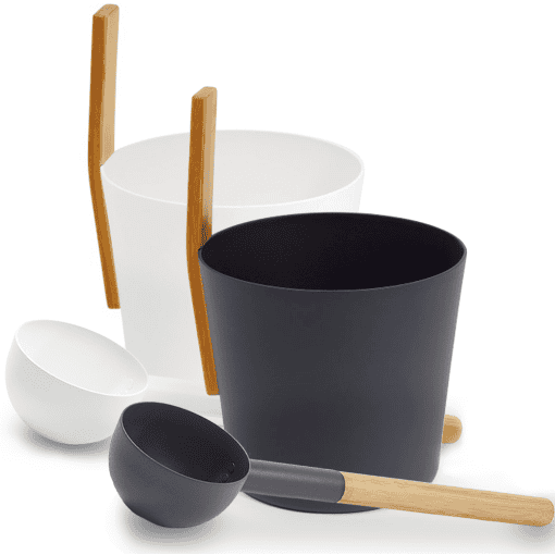 KOLO Sauna Bucket with straight handle and Ladle, Bamboo/Aluminum, 1Gal Set #3