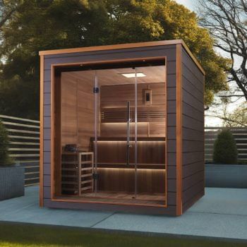 Golden Designs Bergen 6 Person Outdoor Traditional Sauna