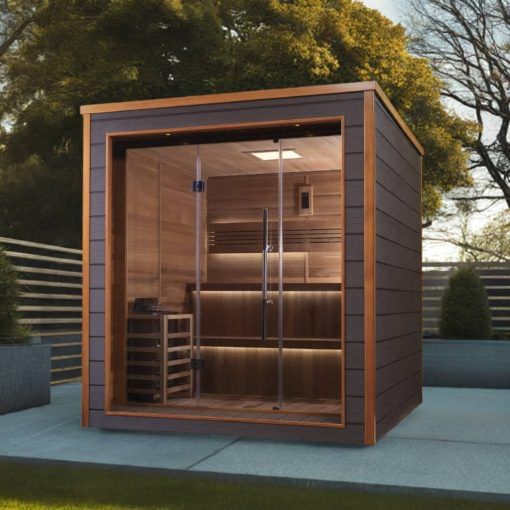 Golden Designs Bergen 6 Person Outdoor Traditional Sauna