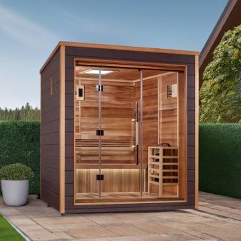 Golden Designs Drammen 3 Person Outdoor Traditional Sauna
