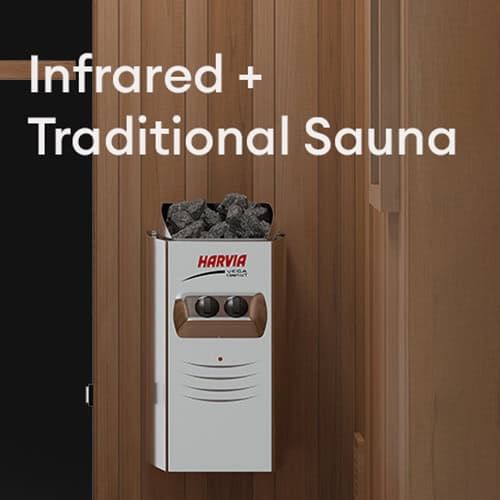 Finnmark FD-4 2 Person Infrared & Steam Sauna Combo Traditional Heater