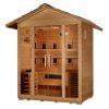 Golden Designs Gargellen 5 Person Hybrid Outdoor Sauna Canadian Hemlock
