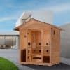 Golden Designs Gargellen 5 Person Hybrid Outdoor Sauna Canadian Hemlock