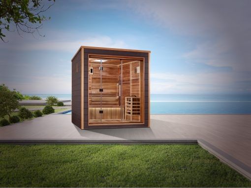 Golden Designs Drammen 3 Person Outdoor Traditional Sauna