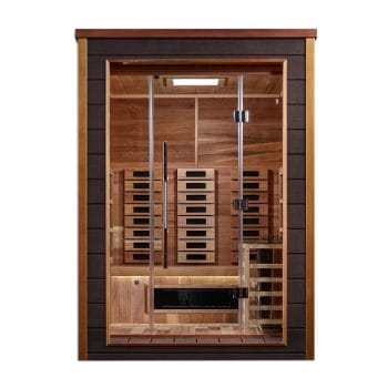 Golden Designs Nora 2 Person Outdoor-Indoor Hybrid Full Spectrum Sauna