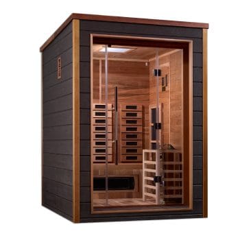 Golden Designs Nora 2 Person Outdoor-Indoor Hybrid Full Spectrum Sauna