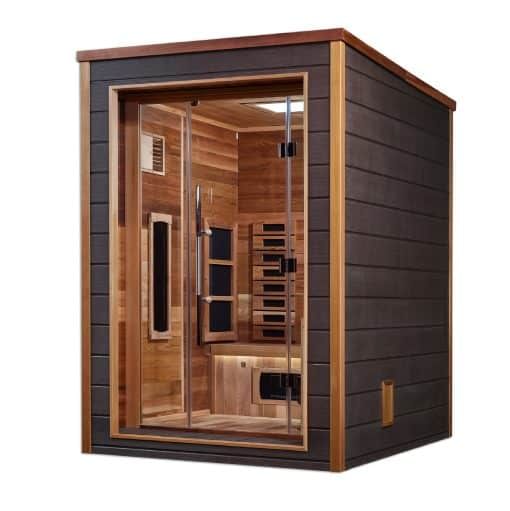 Golden Designs Nora 2 Person Outdoor-Indoor Hybrid Full Spectrum Sauna
