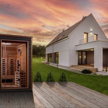 Golden Designs Nora 2 Person Outdoor-Indoor Hybrid Full Spectrum Sauna