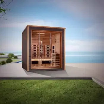 Golden Designs Visby 3 Person Hybrid Outdoor Sauna (GDI-8223-01)