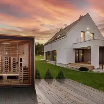 Golden Designs Visby 3 Person Hybrid Outdoor Sauna (GDI-8223-01)