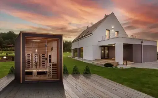 Golden Designs Visby 3 Person Hybrid Outdoor Sauna (GDI-8223-01)