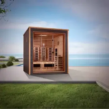 Golden Designs Visby 3 Person Hybrid Outdoor Sauna (GDI-8223-01)