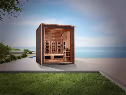 Golden Designs Visby 3 Person Hybrid Outdoor Sauna (GDI-8223-01)