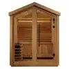 Golden Designs Savonlinna 3 Person Outdoor Traditional Sauna Front