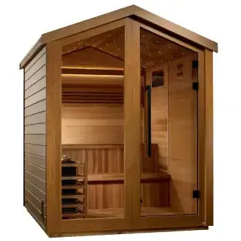 Golden Designs Kaarina 6 Person Outdoor Traditional Sauna side 2