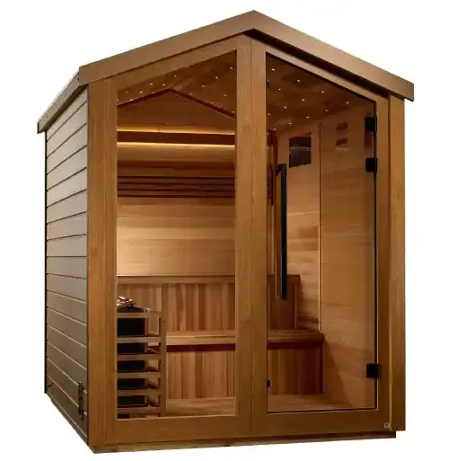 Golden Designs Kaarina 6 Person Outdoor Traditional Sauna side 2
