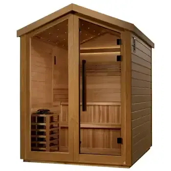 Golden Designs Kaarina 6 Person Outdoor Traditional Sauna side 1