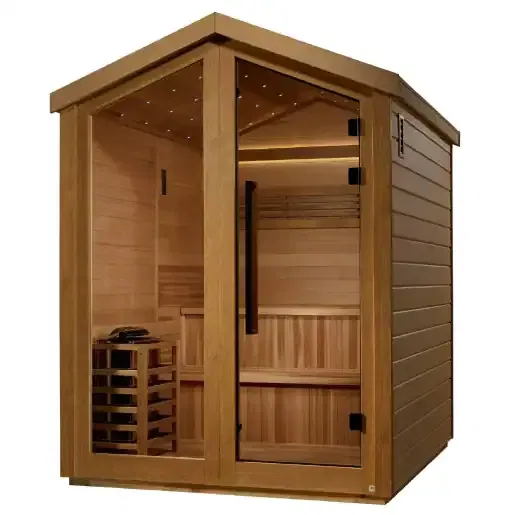 Golden Designs Kaarina 6 Person Outdoor Traditional Sauna side 1