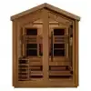 Golden Designs Loviisa 3 Person Full Spectrum Hybrid Outdoor Sauna