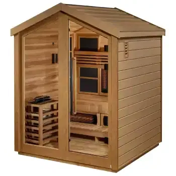 Golden Designs Loviisa 3 Person Full Spectrum Hybrid Outdoor Sauna