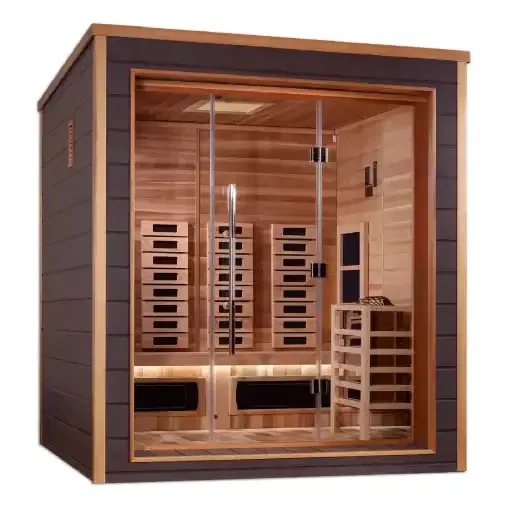 Golden Designs Visby 3 Person Hybrid Outdoor Sauna (GDI-8223-01)