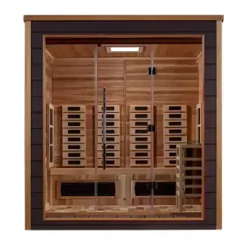 Golden Designs Visby 3 Person Hybrid Outdoor Sauna (GDI-8223-01)
