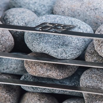 HUUM Cliff Electric Sauna Heater Stones Close Up