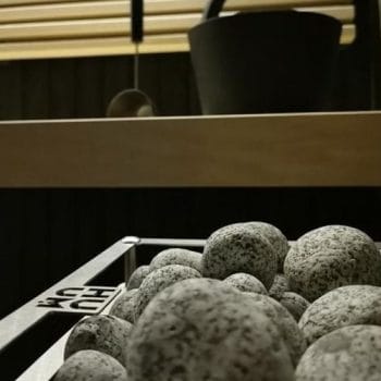 HUUM Cliff Electric Sauna Heater Top CloseUp