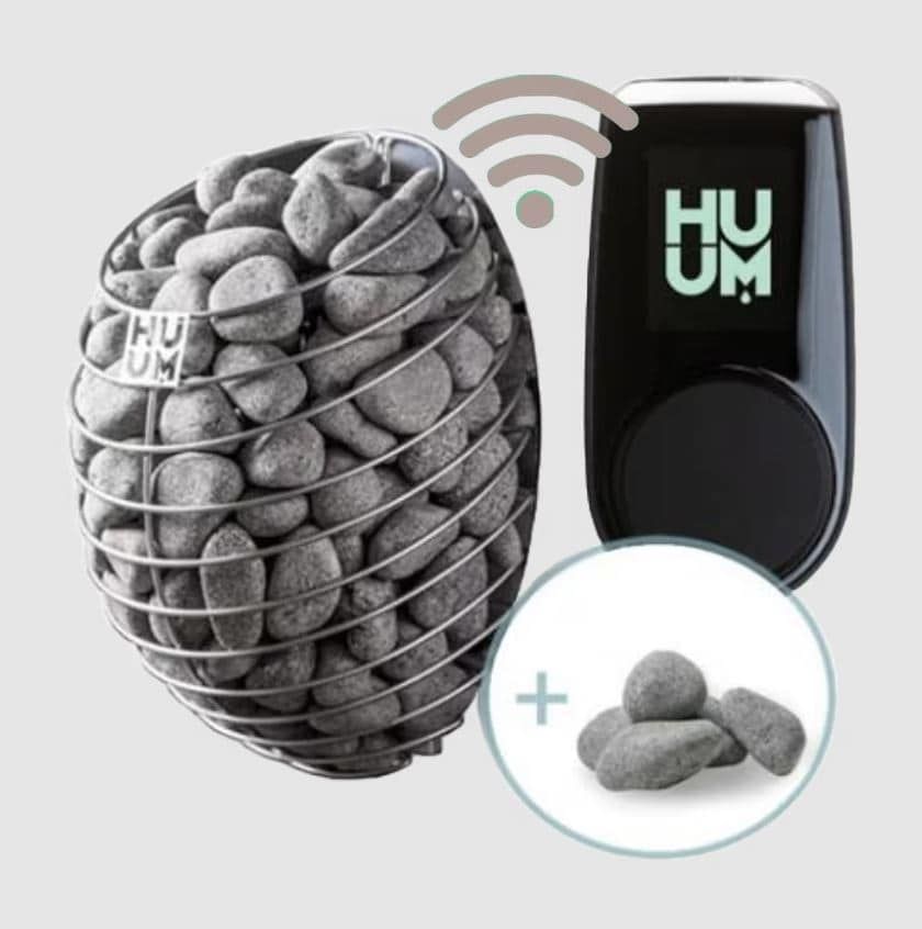 HUUM DROP 6kW Electric Heater Package w UKU Wifi Controller and Stones