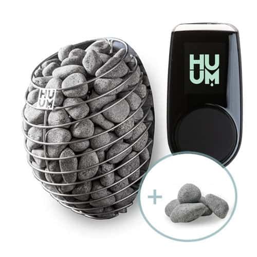 HUUM DROP 9kW Electric Heater Kit with UKU Wifi Controller and 4 boxes of Stones