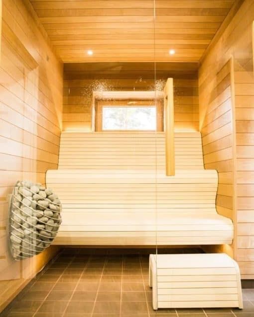 HUUM Drop Electric Sauna Heater In Modern Sauna
