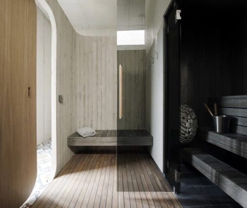 HUUM Drop Electric Sauna Heater Package In Sauna