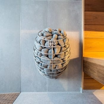 HUUM Drop Electric Sauna Heater Package Slate Wall