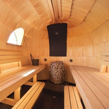 HUUM Hive Electric Sauna Heater In Igloo Sauna