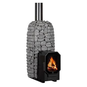 HUUM Hive Flow Mini LS Wood-Burning Sauna Stove with Firebox Extension 8.5kW