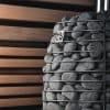 HUUM Hive Flow Mini Wood-Burning Sauna Stove 8.5kW Stones CloseUp