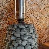HUUM Hive Flow Mini Wood-Burning Sauna Stove 8.5kW Top CloseUp