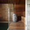 HUUM Hive Mini Electric Sauna Heater in Sauna Bench
